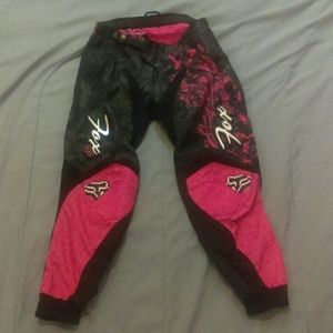 Fox Racing Black/Pink Motocross Pants